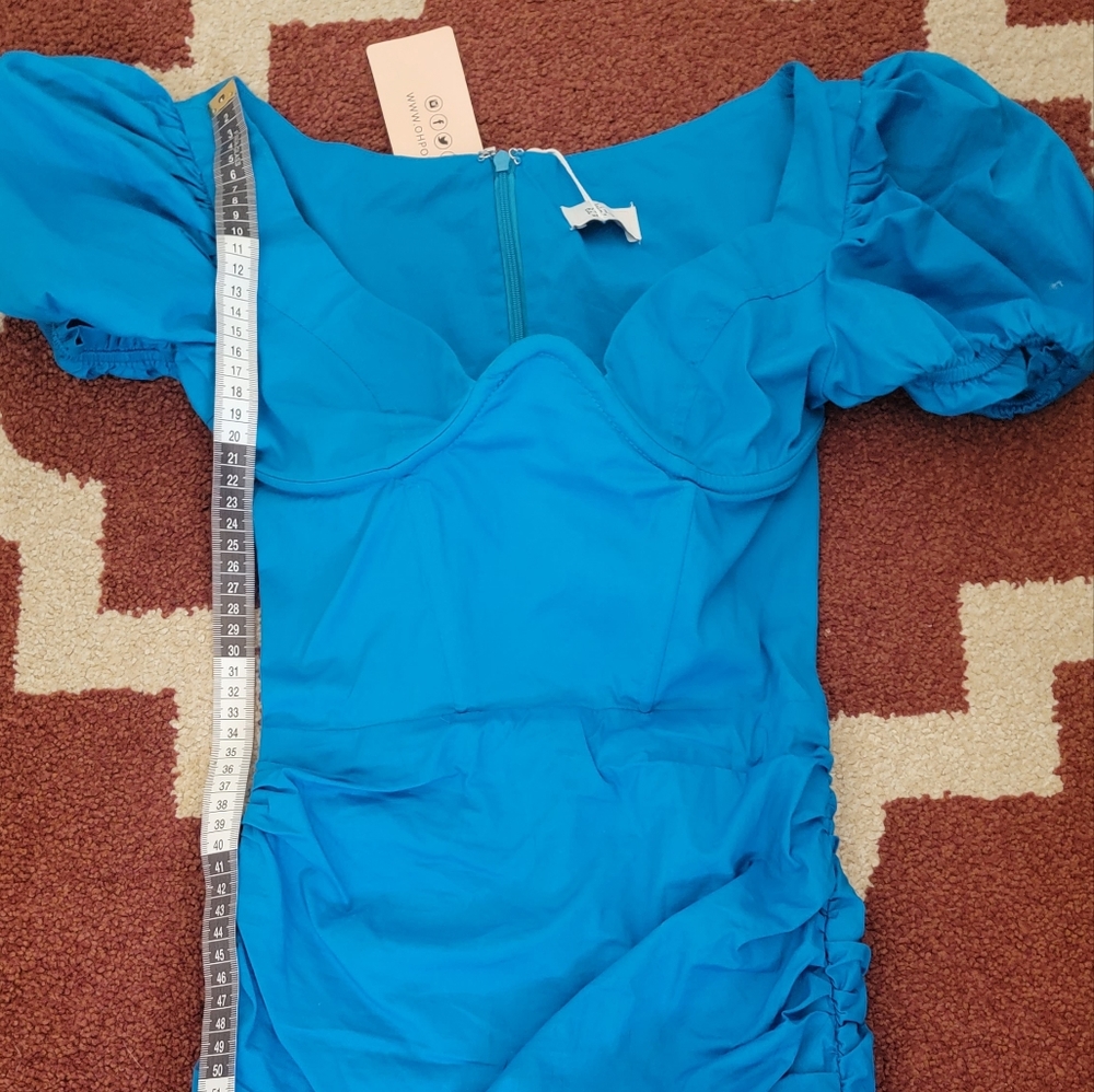Oh Polly mini blue dress